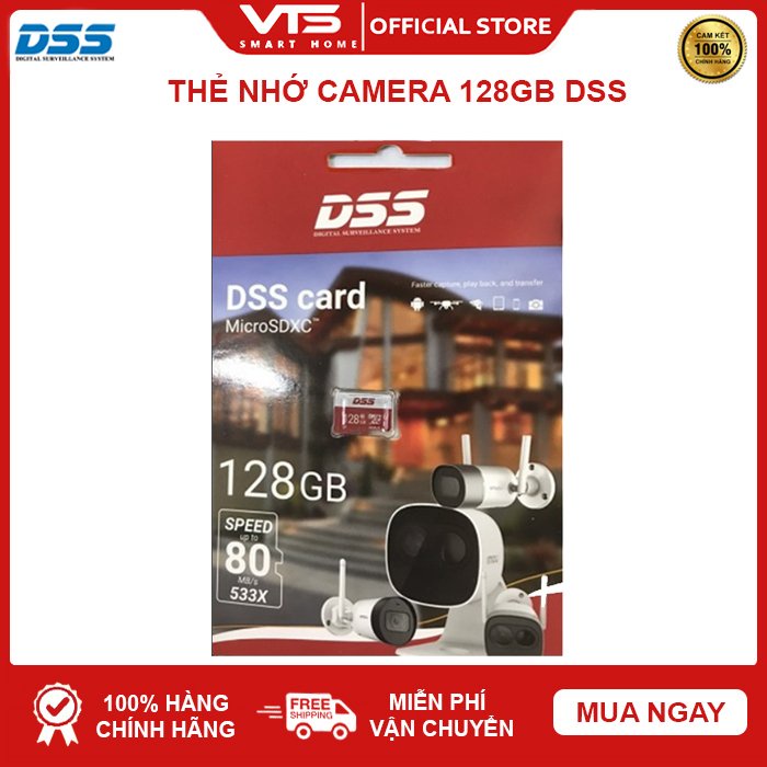 Thẻ nhớ Micro SD 32/64/128GB DSS Class 10,Chuyên dụng Camera - Hot - Chính Hãng DSS - Bảo Hành 3 Năm 4