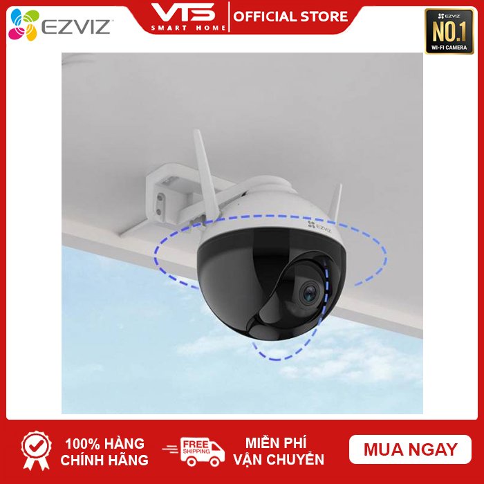 Camera WIFI EZVIZ C8W 4MP Xoay 360 Ngoài Trời EZVIZ, Đàm Thoại 2 Chiều - Màu Ban Đêm Thông Minh, Chính Hãng 24TH