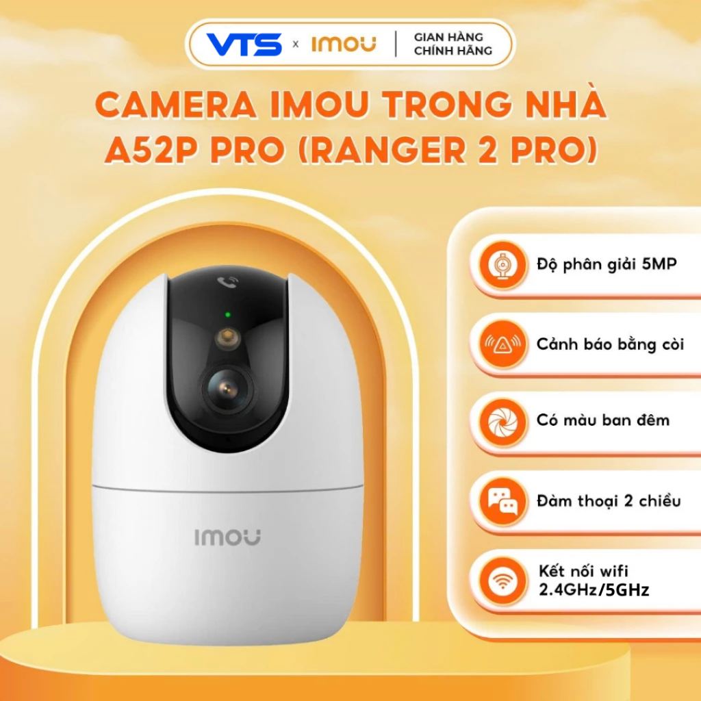 Camera Wifi IMOU RANGER 2 PRO A32P 3MP/ A52P 5MP, Hổ Trợ Wifi 6, Xoay 360 Độ, 1 Chạm Gọi Điện 10