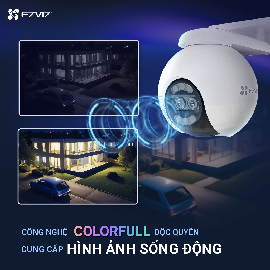 Camera Wifi EZVIZ H80X 4K 8MP, H8X 2K+ 4MP, H8 Pro 5MP, Xoay 360, Đàm Thoại 2 Chiều, Có Màu Ban Đêm 6