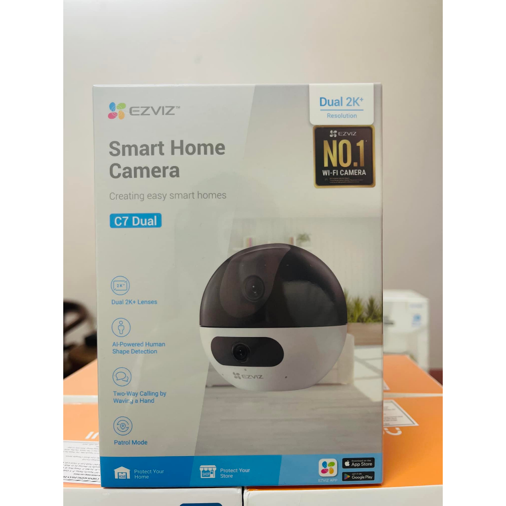 Camera Wifi EZVIZ 2 Mắt C7 Dual 2K+ (4MP + 4MP) Trong Nhà Cao Cấp, Xoay 360 Độ - Đàm Thoại 2 Chiều 4