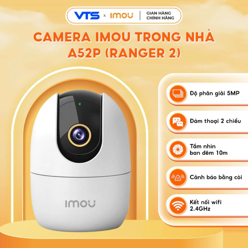 Camera Wifi IMOU Ranger 2 A32EP/A52P, Ranger 2 Pro, Ranger Mini K2MP 3MP/5MP, Xoay 360 độ, Đàm Thoại 9