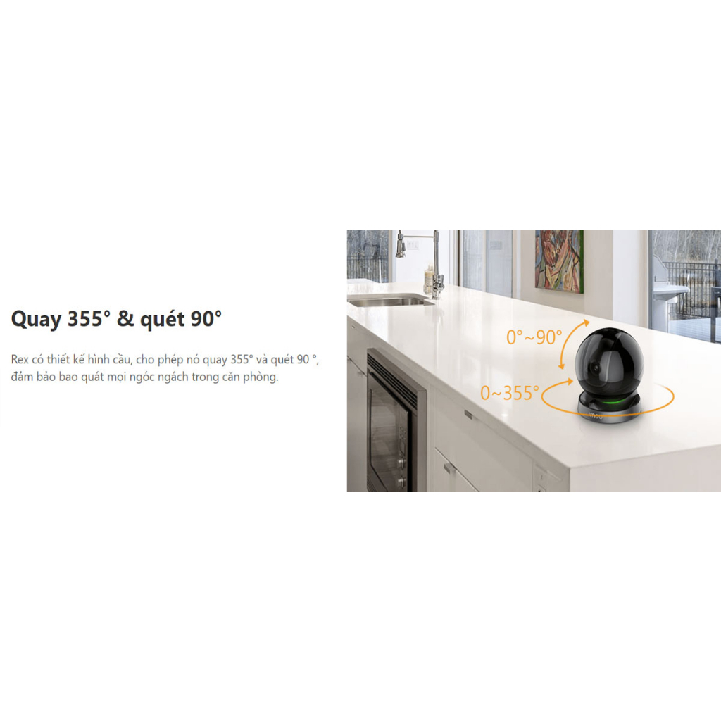 [FREESHIP] Camera Wifi Imou REX 2D 3K 5MP, Quay Quét 360 Thông Minh, Đàm Thoại 2 Chiều, Phát Hiện Người AI GK2DP - VTS 6
