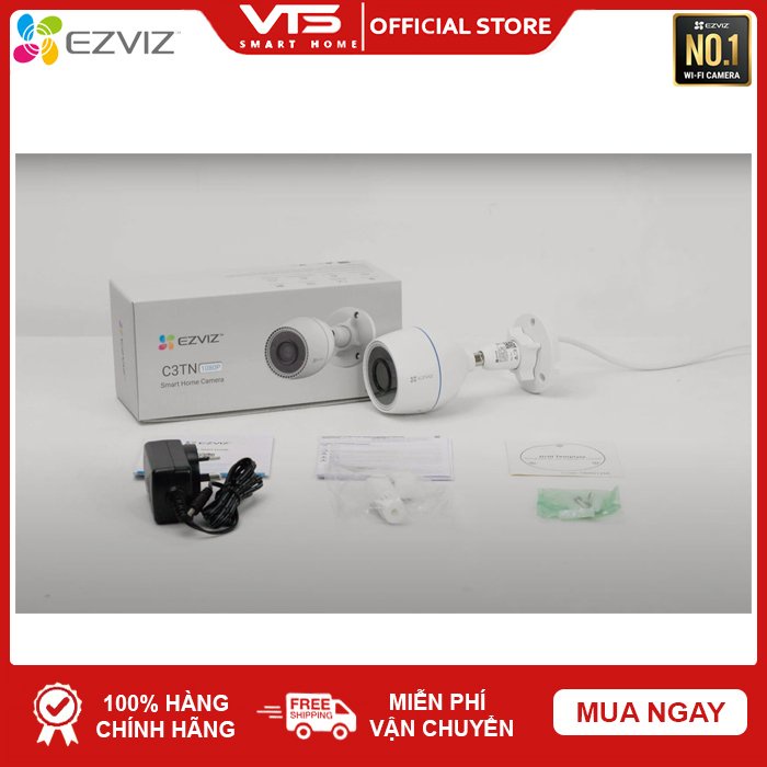 Camera Wifi EZVIZ C3TN 2K 3MP Full Color, Âm Thanh 2 Chiều, (Bảng Nâng Cấp C3N) - VTS Smart 4