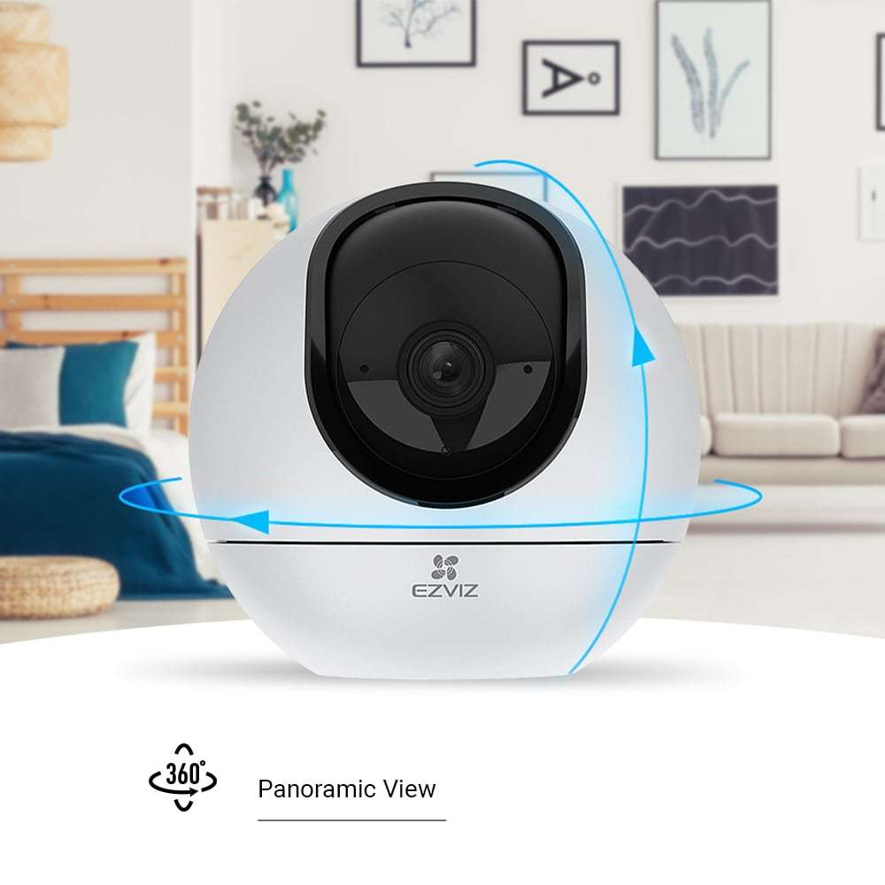 Camera Wifi EZVIZ H6 3K 5MP/C6C 4K 8MP Trong Nhà, Xoay 360 Độ, Đàm Thoại 2 Chiều, Theo Dõi 9