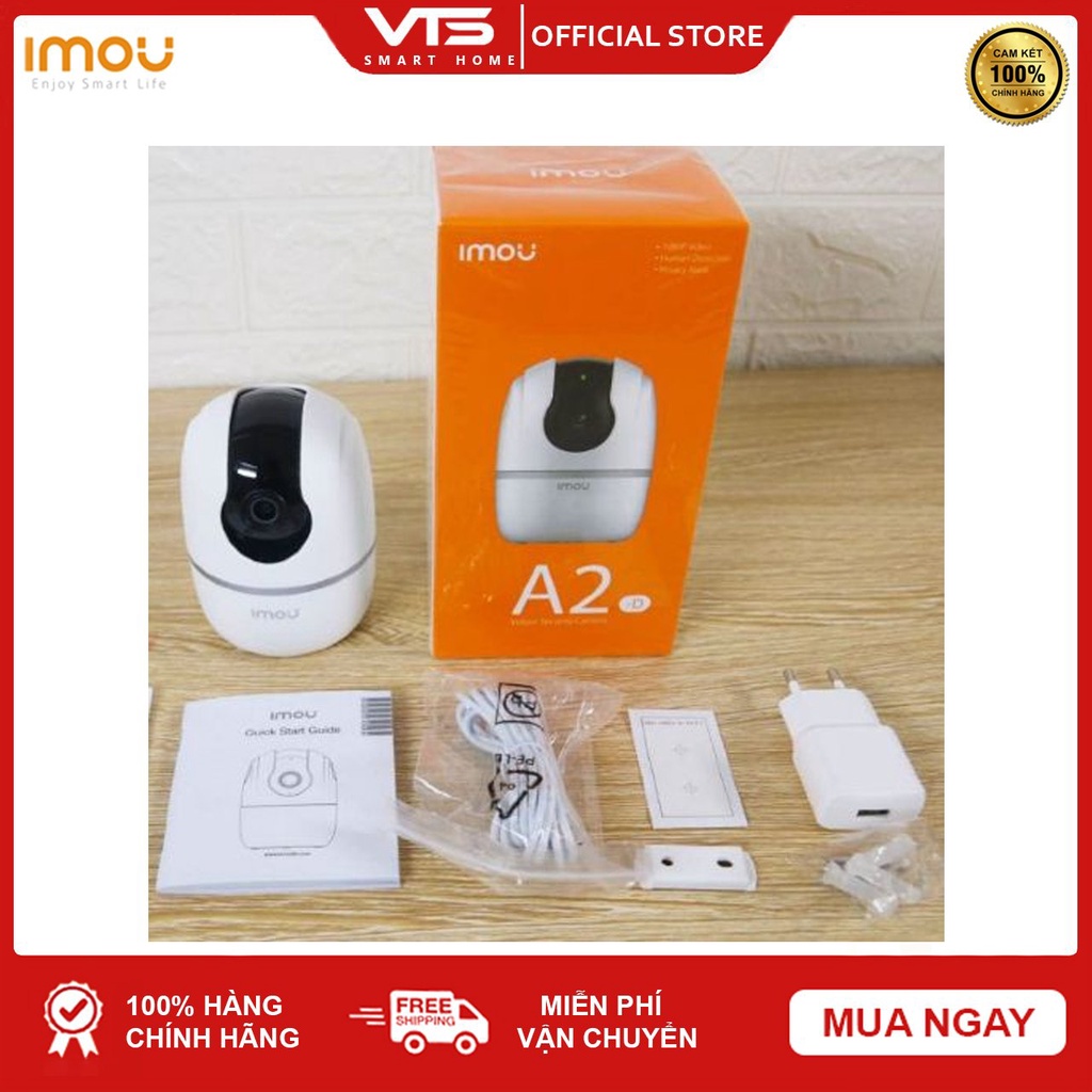 Camera WIFI IMOU A2 A22EP V3 2MP Full HD 1080P - Ranger 2 - Quay Quét 360 Độ - Đàm Thoại 2 Chiều - DIGI Smart VN 3