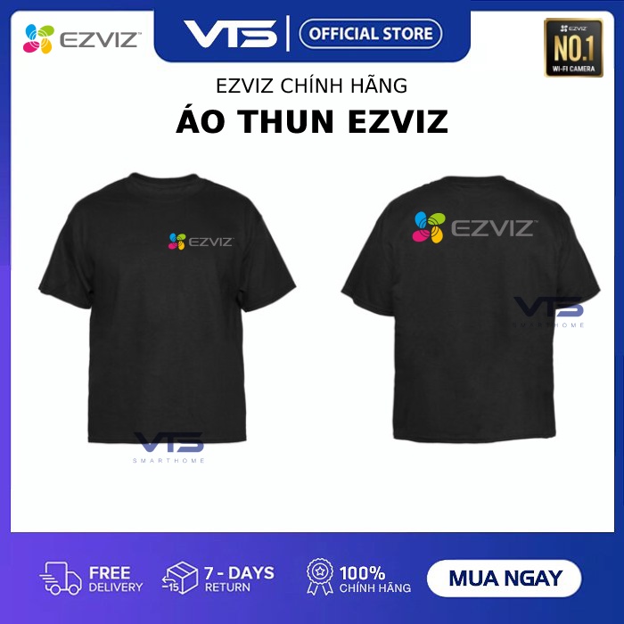 Áo Thun EZVIZ, IMOU, DAHUA - Vải Co Giãn 4 Chiều, Phù Hợp Làm Đồng Phục Doanh Nghiệp, Thích Hợp Cho Anh Em Kĩ Thuật