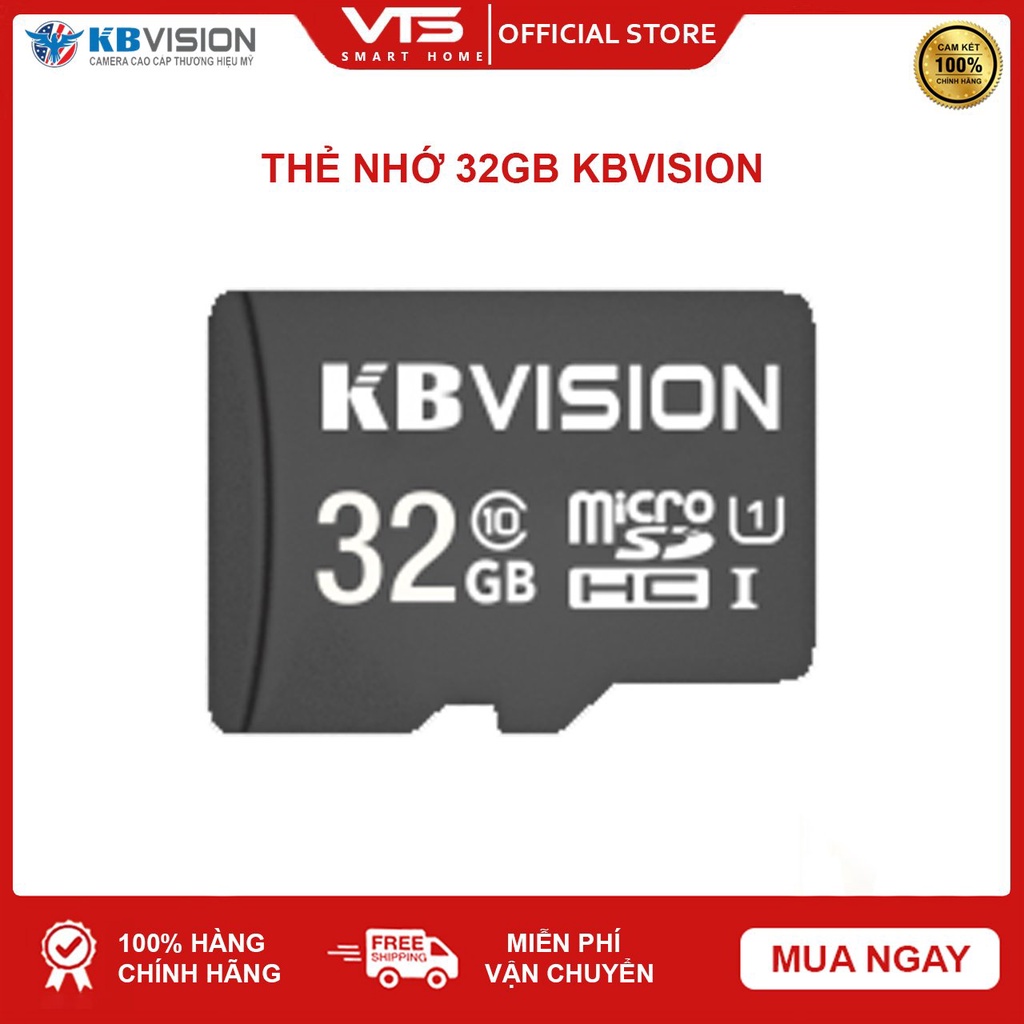 Thẻ nhớ KBVISION 32GB MicroSD Ultra Class 10, 32GB | 64GB | 128GB Chuyên dụng cho Camera - VTS SmartHome 3