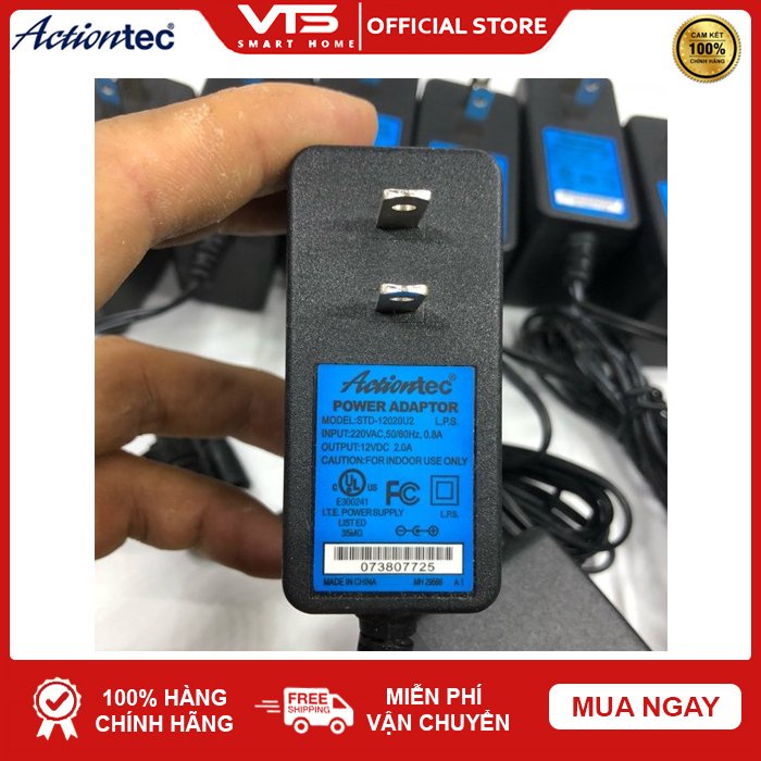 Nguồn 12V-2A Actiontec Chính Hãng Mới 100% - Adapter Actiontec 12V-2,5A Vàng - Nguồn Chuyên Dùng Cho Camera 7