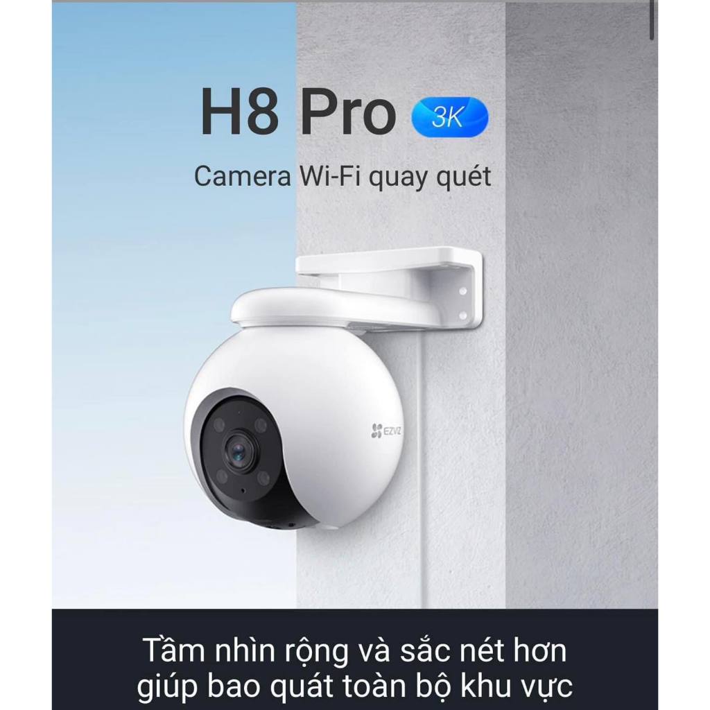 Camera Wifi EZVIZ H80X 4K 8MP, H8X 2K+ 4MP, H8 Pro 5MP, Xoay 360, Đàm Thoại 2 Chiều, Có Màu Ban Đêm 2