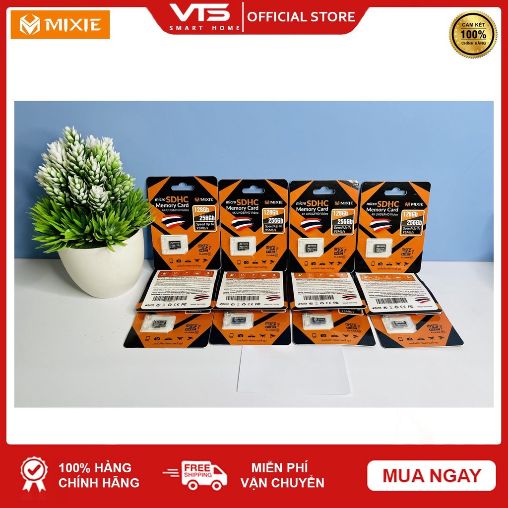 [NPP CHÍNH HÃNG] Thẻ nhớ Micro SD Mixie 128GB 95MB/s U3, Chuyên dụng cho Camera Chính Hãng, Bảo Hành 3 Năm - VTS Store 5