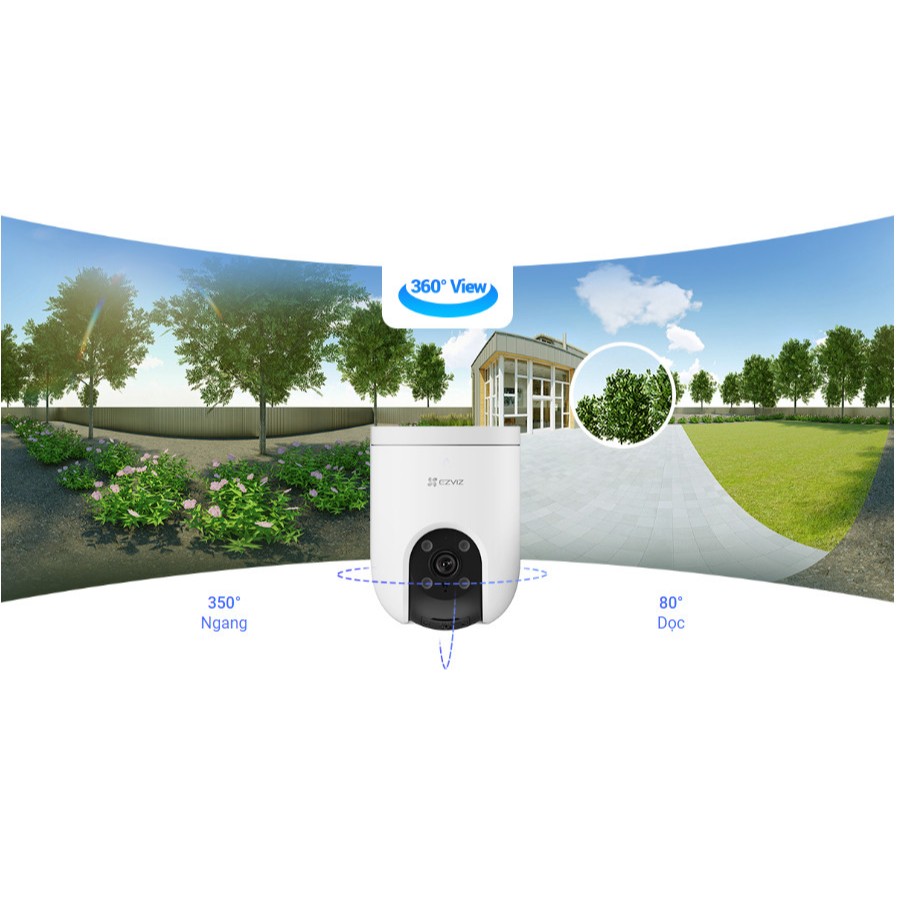 Camera Wifi EZVIZ H8C PRO 3MP/4MP/5MP/8MP - Xoay 360 Độ, Đàm thoại 2 Chiều, Có Màu Ban Đêm 5