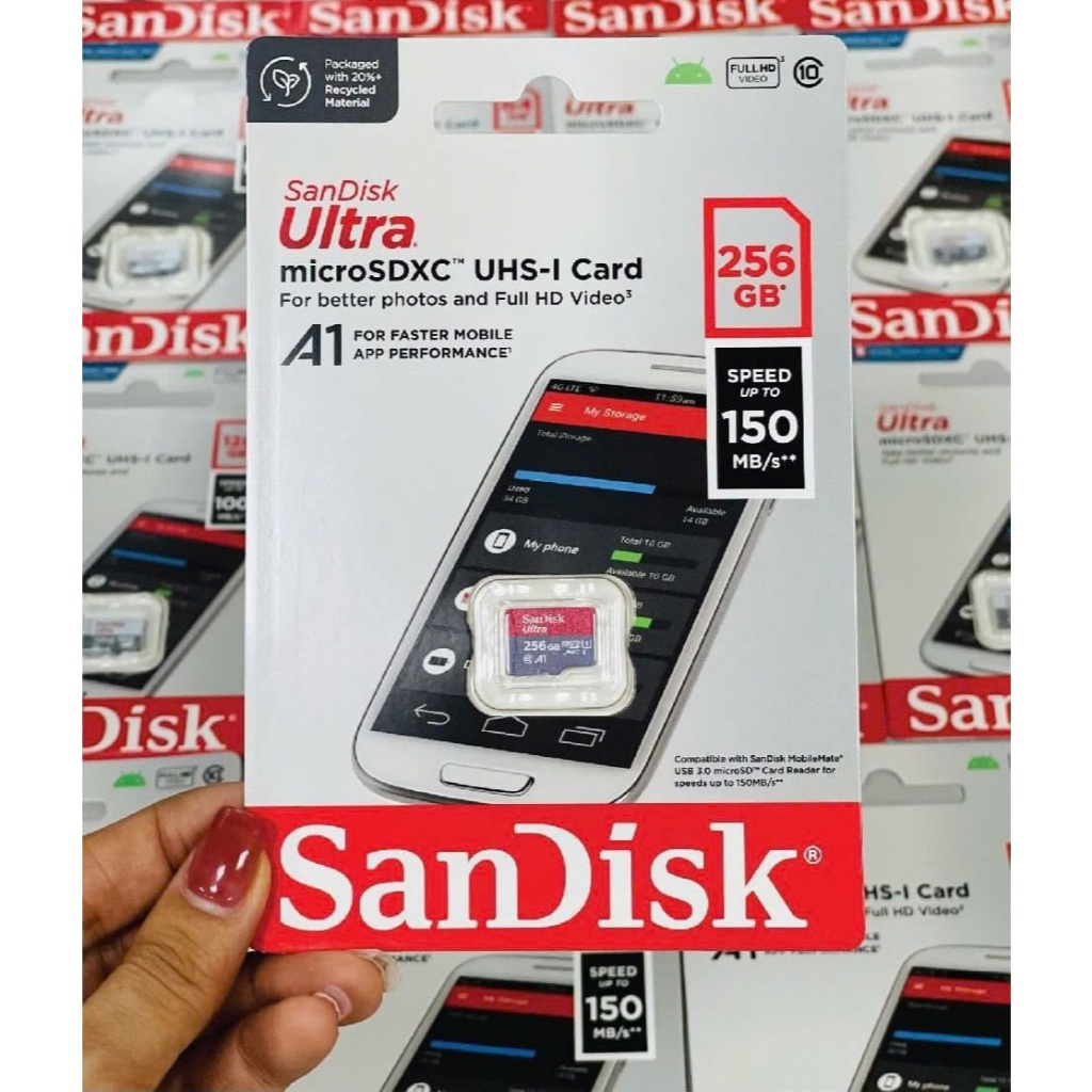 Thẻ nhớ MicroSDXC SanDisk 256GB / 512GB Ultra A1 C10 U1 UHS-I 150MB/s, Chuyên Dùng Cho Camera, Bảo hành 7 Năm 4