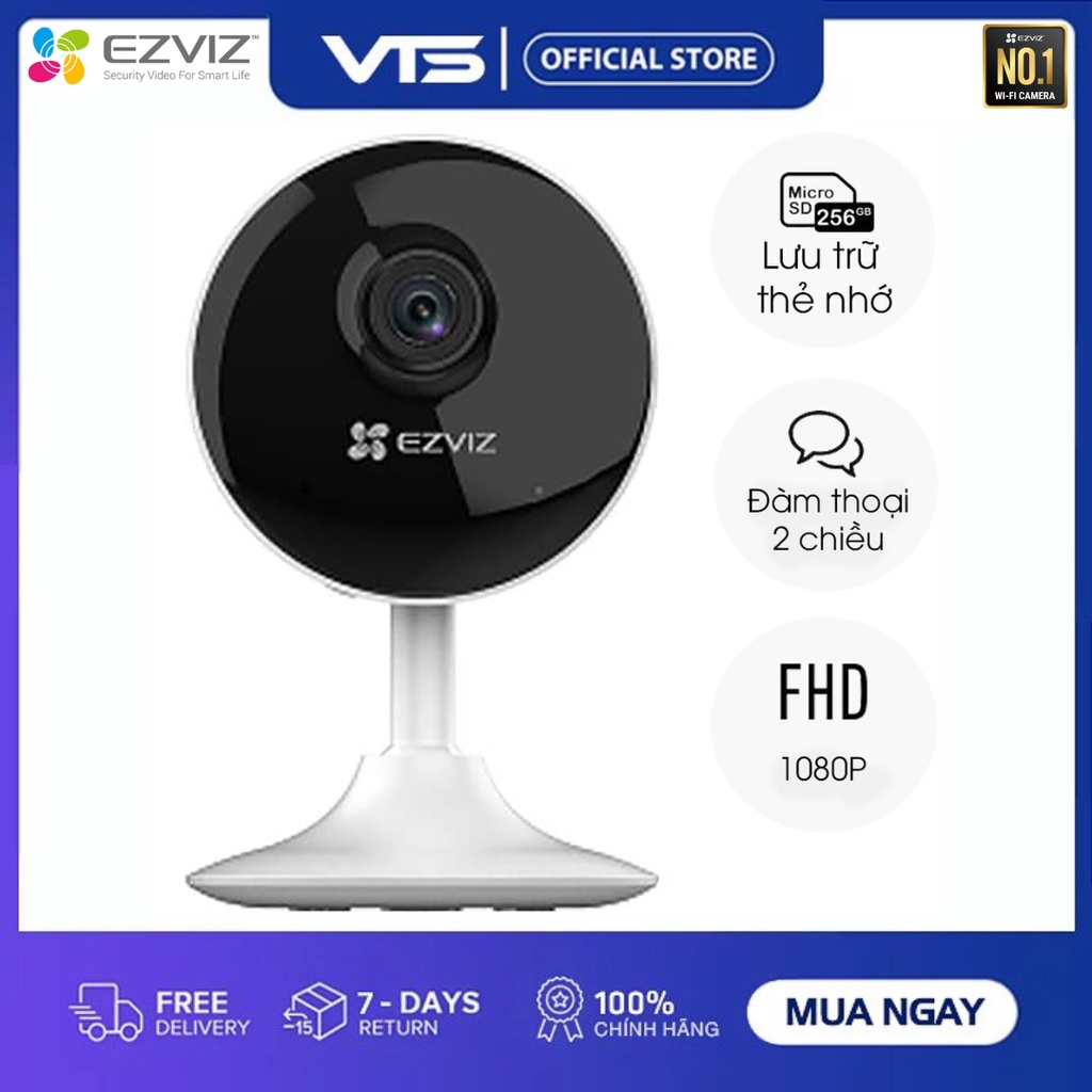 Camera IP WIFI EZVIZ C1C-B 2.0MP - Đàm Thoại 2 chiều - CS-C1C (CS-C1C-E0-1E2WF) 1080P - Bảo Hành 2 Năm - VTS