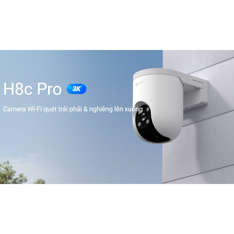 Camera Wifi EZVIZ H8C PRO 3MP/4MP/5MP/8MP - Xoay 360 Độ, Đàm thoại 2 Chiều, Có Màu Ban Đêm 9