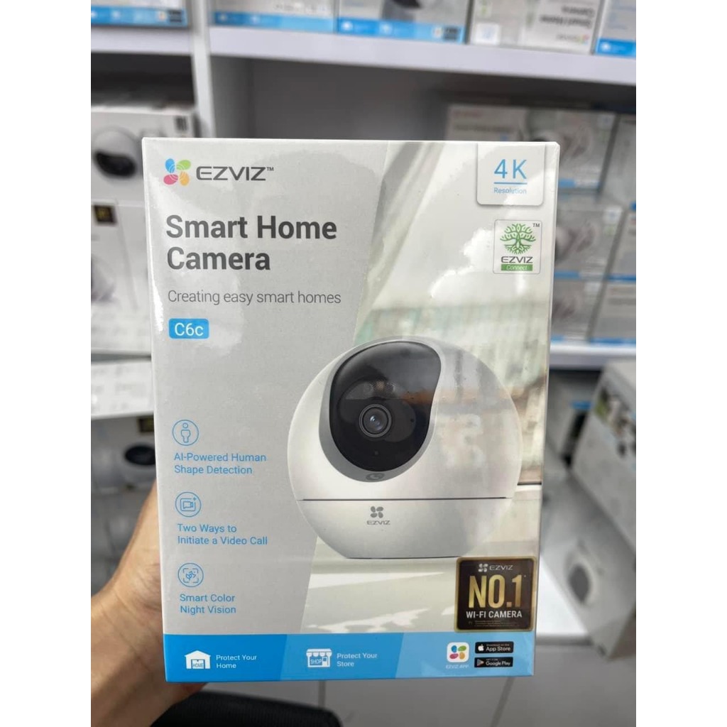 Camera Wifi EZVIZ C6C 4K 8MP/H6 3K 5MP, Xoay 360 Độ, Đàm Thoại 2 Chiều, Theo Dõi Chuyển Động - VTS SmartHome 5
