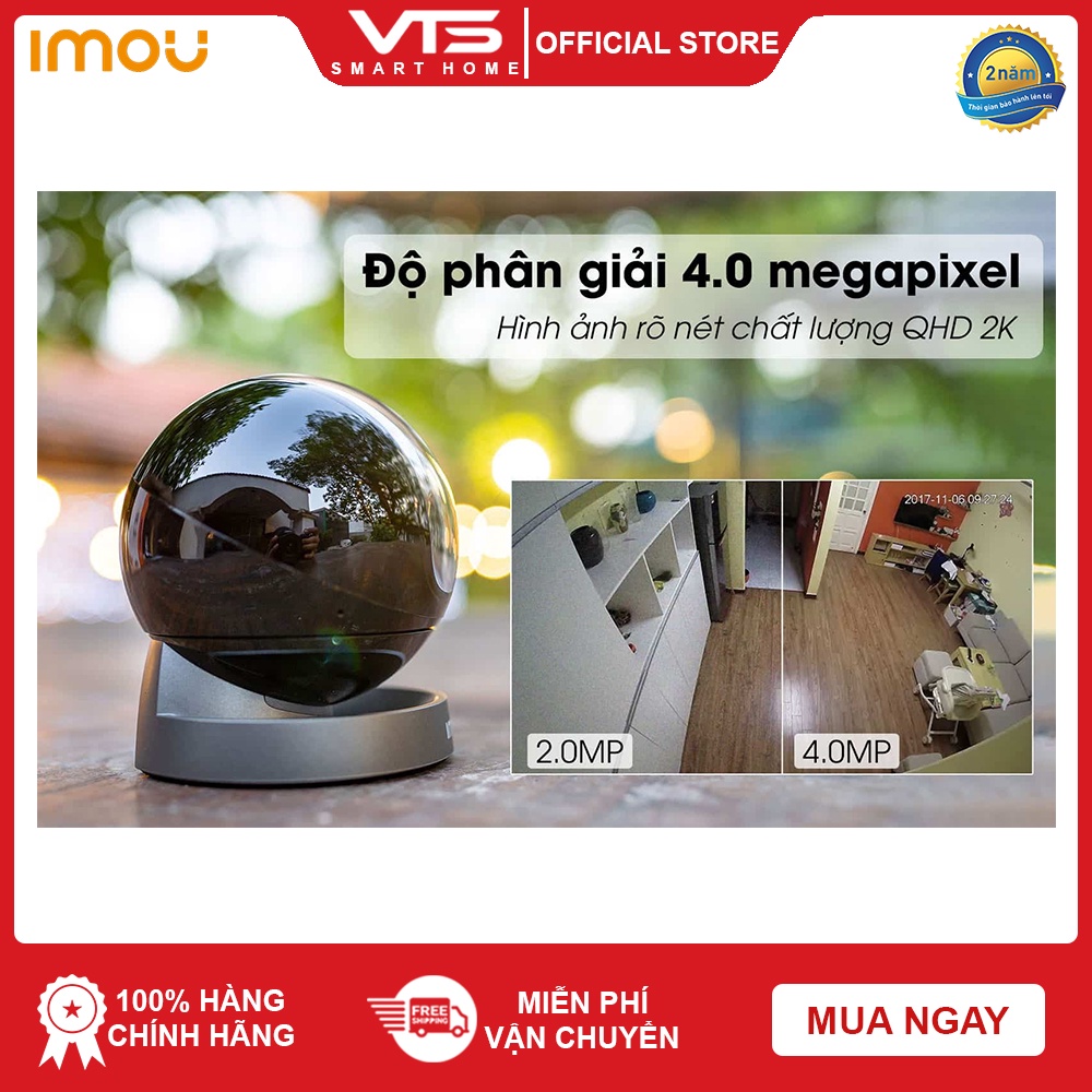 Camera IP WIFI IMOU REX A46LP Độ phân giải 4.0MP, A26LP 2MP - 360 Độ, Phát hiện chuyển động - Theo dõi thông minh. 8