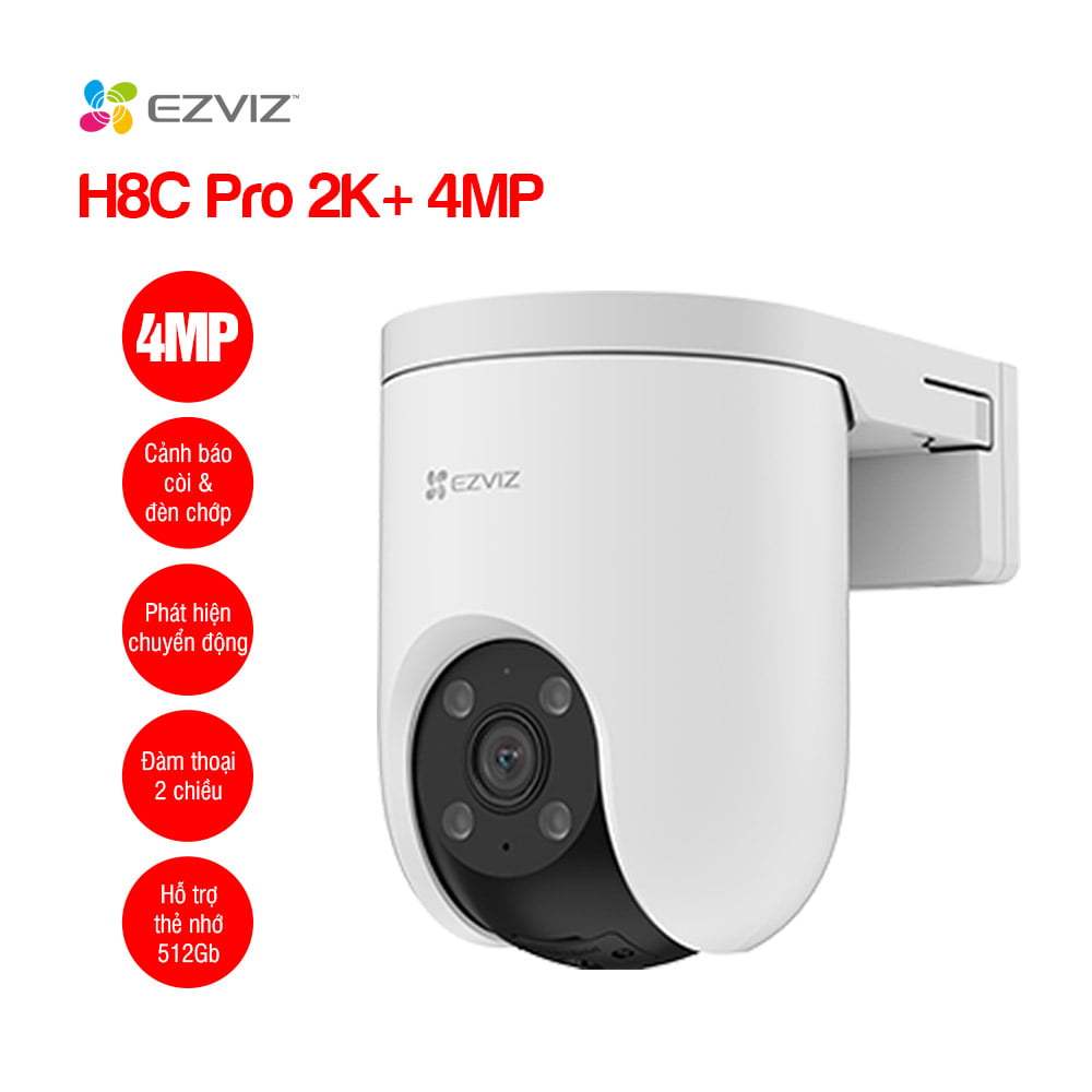 Camera WIFI EZVIZ H8C PRO 3MP/4MP/5MP/8MP, H8C PRO R210, Xoay 360 Độ, Đàm Thoại 2 Chiều, Có Màu 9