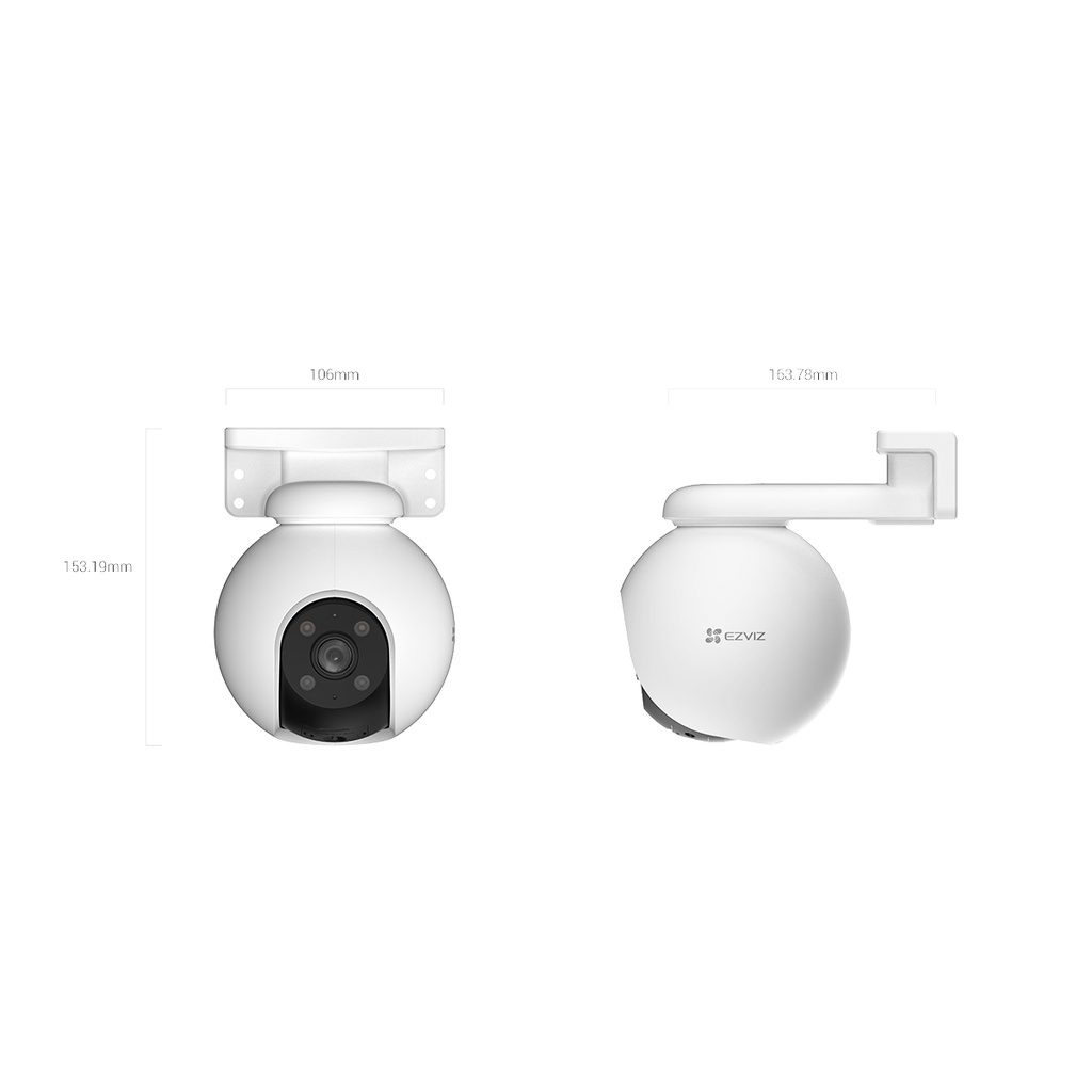 Camera Wifi EZVIZ H80X 4K 8MP, H8X 4MP, H8 PRO, Xoay 360 Độ, Đàm Thoại, Có Màu Ban Đêm, Theo Dõi 9