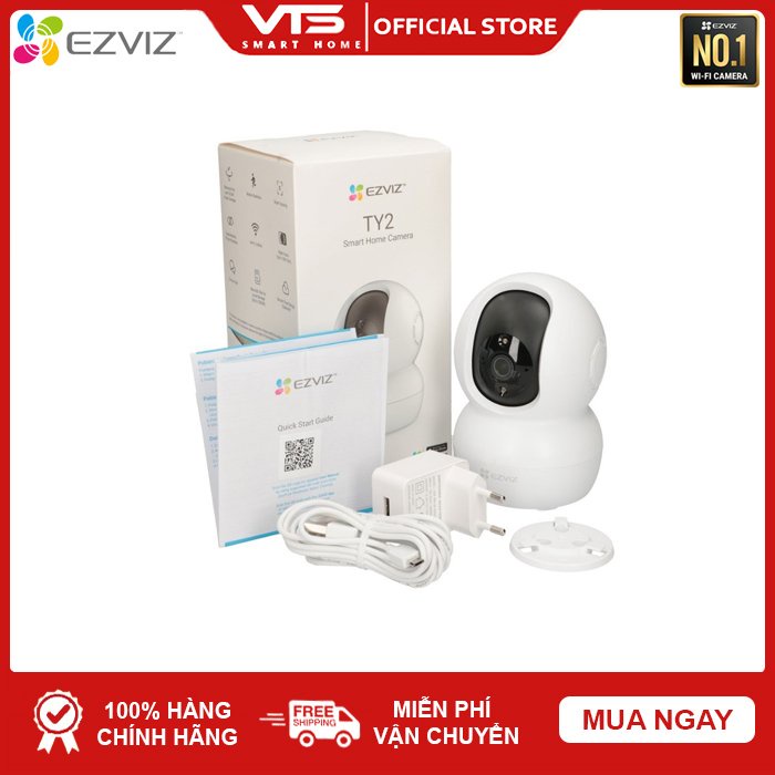 [FREESHIP] Camera WiFi TY2 1080P EZVIZ (Phiên Bản Nâng Cấp C6N) - Xoay 360 độ - Đàm Thoại 2 Chiều - Bảo Hành 2 Năm 6
