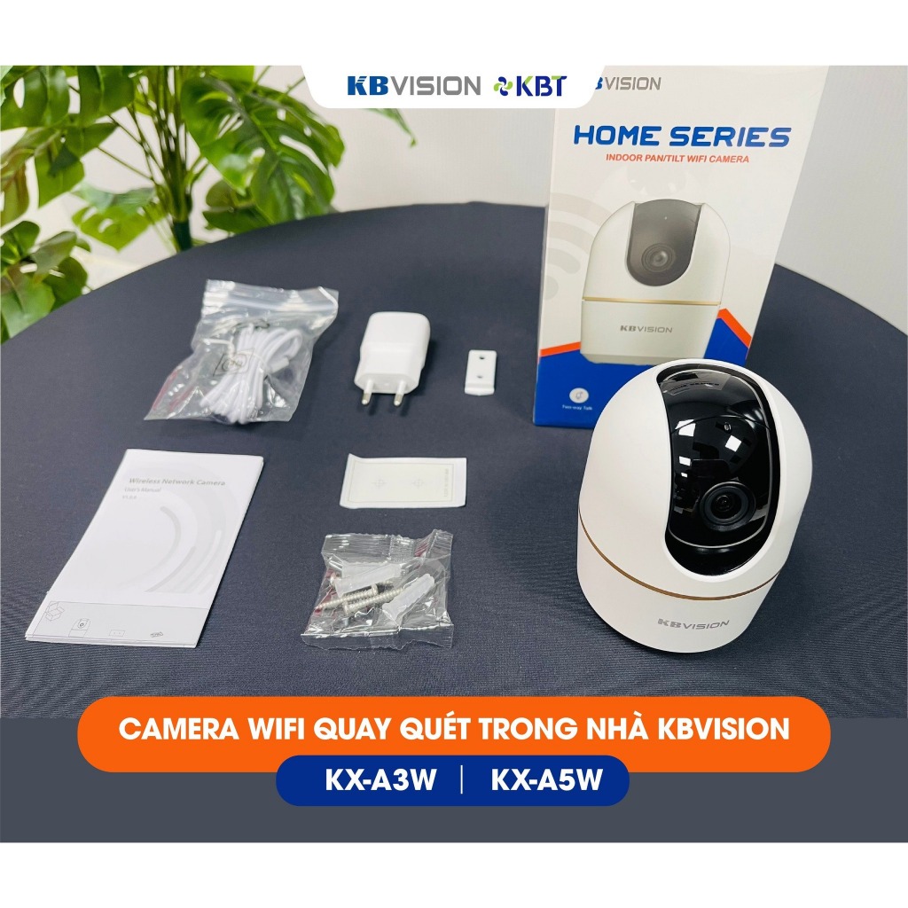 Camera Wifi KBVISION A3W 3MP | A5W 5MP - Xoay 360 Độ, Đàm Thoại 2 Chiều, Theo Dõi Chuyển Động 8